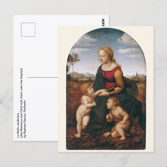 Carte Postale La Belle Jardinière par Rapahel (Devant / Derrière)