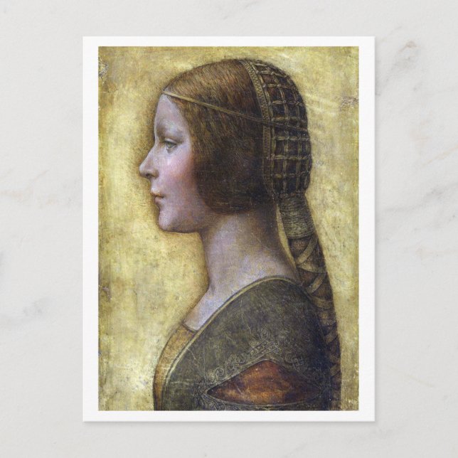 Carte Postale La Belle Princesse, Léonard de Vinci (Devant)