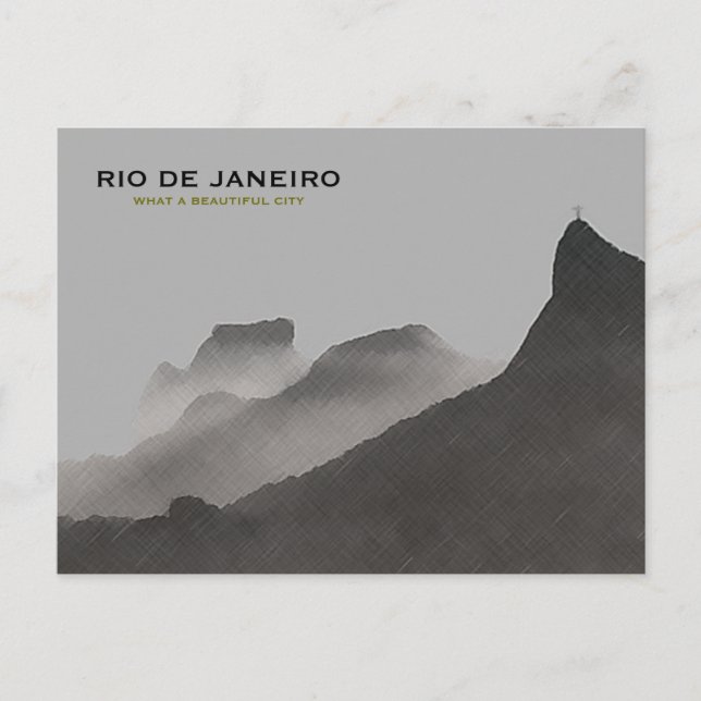 Carte Postale La belle ville de Rio de Janeiro (Devant)