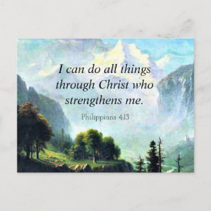 Carte Postale La Bible, Phil 4:13, je peux faire tout...