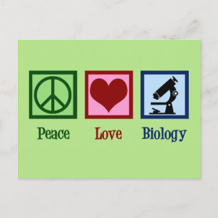 Carte Postale La biologie de l'amour pour la paix