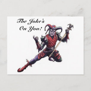 Carte Postale La blague sur vous le mal Jester Esprit et personn