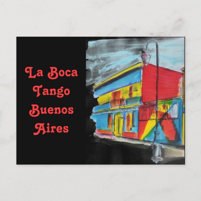 Carte Postale La Boca Tango (Devant)