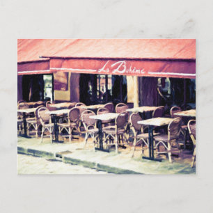 Carte postale La Boheme Paris Café