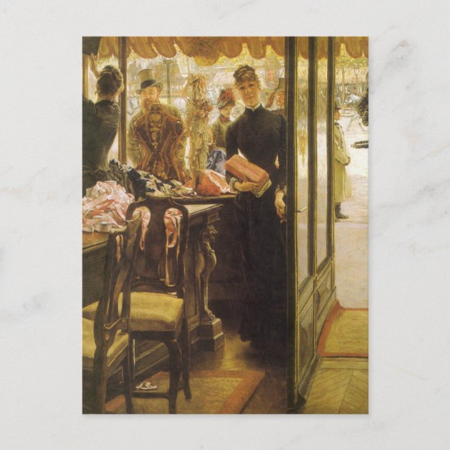 Carte Postale La Boutique de James Tissot, Art Victorien (Devant)