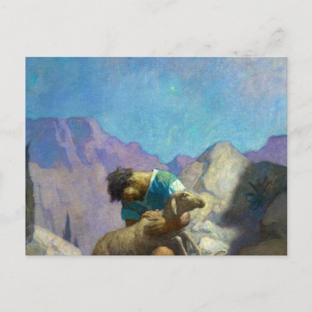 Carte Postale La brebis perdue, 1926 par Newell Convers Wyeth (Devant)