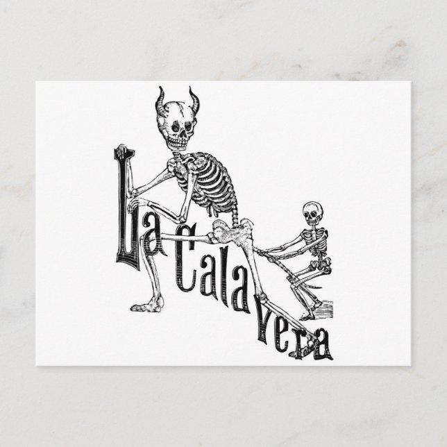 Carte Postale La Calavera Infernale. Le Jour des Morts. (Devant)