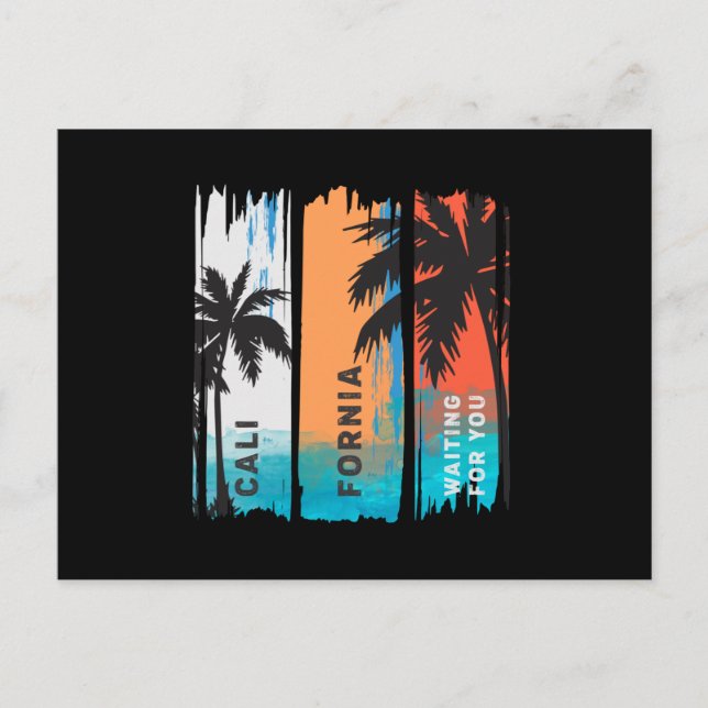 Carte Postale La Californie Vous Attend (Devant)