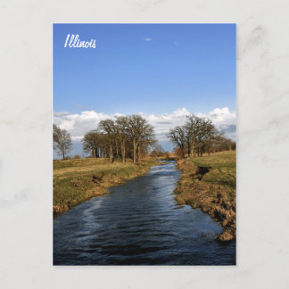 Carte Postale La campagne de l'Illinois