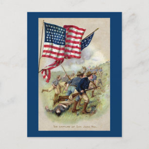 Carte Postale La capture de San Juan Hill