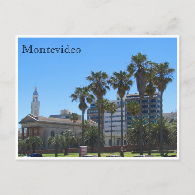Carte Postale la cathédrale de montevideo (Devant)