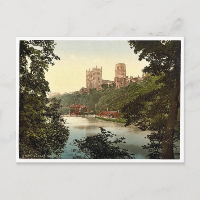 Carte Postale La cathédrale, Durham, Angleterre rare Photochrom (Devant)