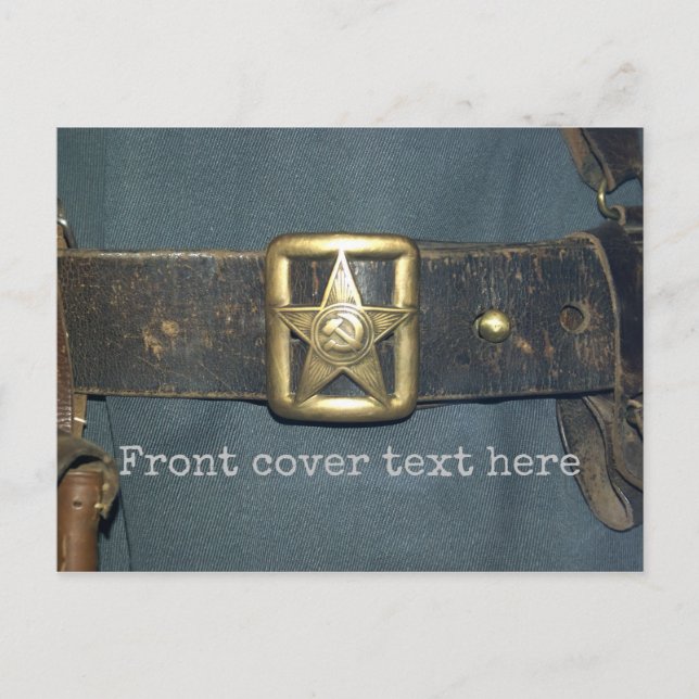 Carte Postale La CEINTURE de l'OFFICIER de l'armée rouge du RSF (Devant)