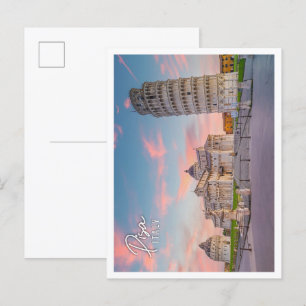 Carte Postale La célèbre tour penchée de Pise Italie