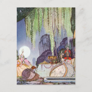 Carte Postale La Cendrillon de Kay Nielsen au bal