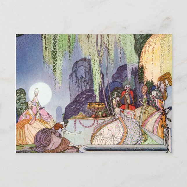 Carte Postale La Cendrillon de Kay Nielsen au bal (Devant)