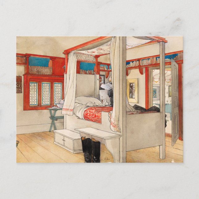 Carte Postale La chambre de papa, 1895 par Carl Larsson (Devant)