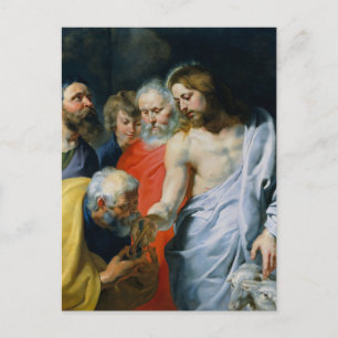 Carte Postale La charge du Christ à Pierre par Pierre Paul Ruben