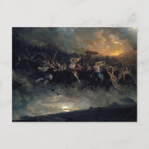 Carte Postale La chasse sauvage d'Odin par Peter Nicolai Arbo