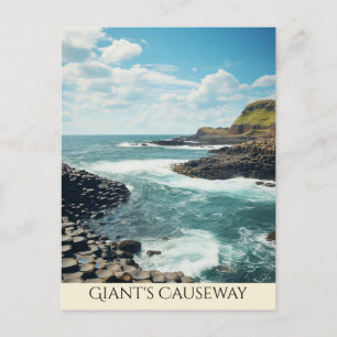 Carte Postale La Chaussée des Géants Art d'Irlande du Nord