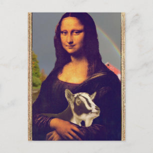 Carte Postale La chèvre de Mona Lisa