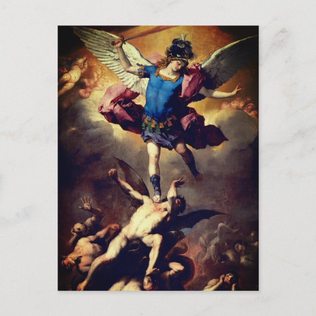 Carte Postale La chute des anges rebelles (Luca Giordano) (Devant)