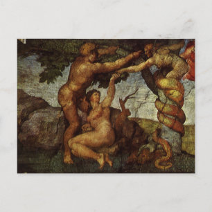 Carte Postale La Chute et l'Expulsion de Michel-Ange, Jardin d'E