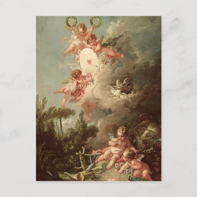 Carte Postale La cible de Cupidon, de 'Les Amours des Dieux' (Devant)
