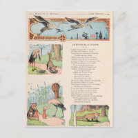 La cigogne et le renard des fables