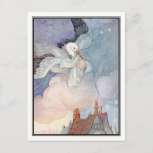 Carte Postale La cigogne par Anne Anderson