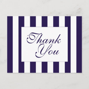 Carte Postale La collection de Mariages à rayures de la marine m