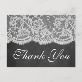 Carte Postale La collection de Mariages Chalkboard & Lace