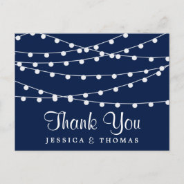 Carte Postale La Collection Mariage Bleu Marine Lights
