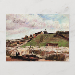 Carte Postale La colline de Montmartre avec carrière par Vincent