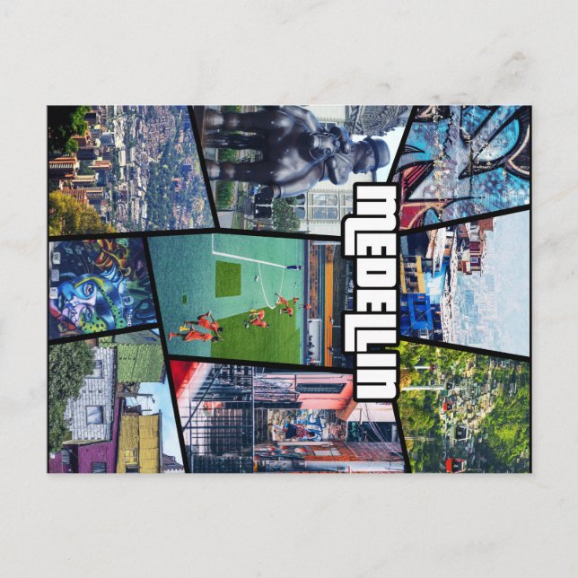 Carte Postale La Colombie Antioquia Medellin (Devant)