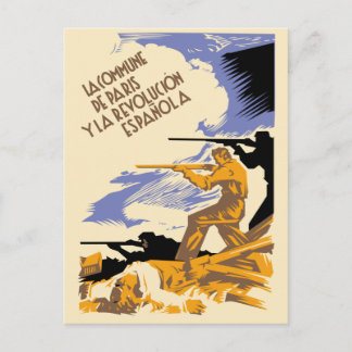 Carte Postale La Commune de Paris Y La Révolution Espanola