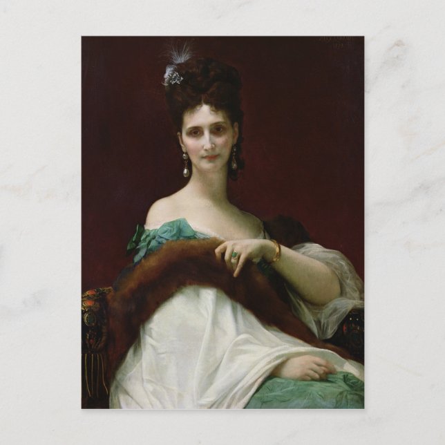 Carte Postale La Comtesse de Keller, 1873 (Devant)