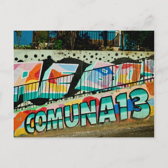 Carte Postale La Comuna 13 | Medellín, commune de San Javier 13 (Devant)