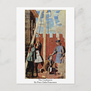 Carte Postale La confession. Par Piero Della Francesca