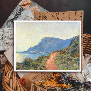Carte Postale La Corniche près de Monaco par Claude Monet