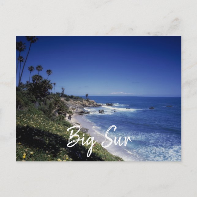 Carte Postale La côte de Big Sur California (Devant)