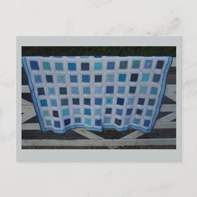 Carte Postale La couverture Crochet Blues (Devant)