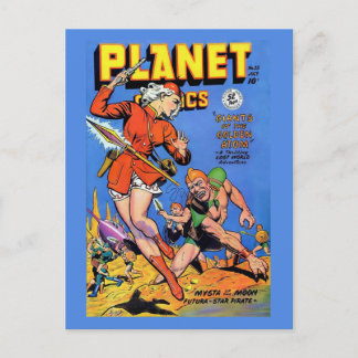 Carte Postale La couverture de Planet Comics #55 | Comic Vintage
