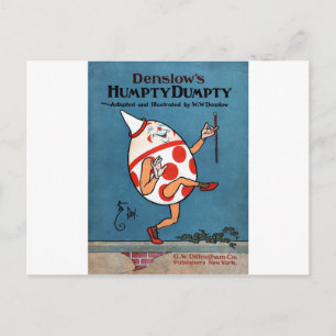 Carte Postale La couverture Vintage Humpty Dumpty de Denslow