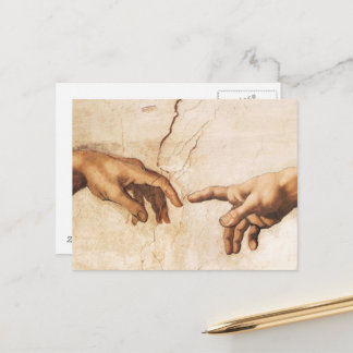 Carte postale - La création d'Adam