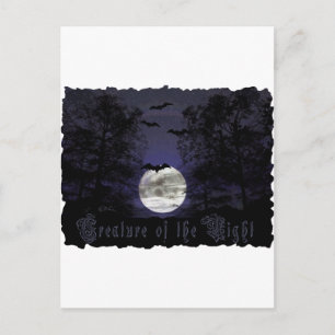 Carte Postale La créature de la nuit la plus sombre