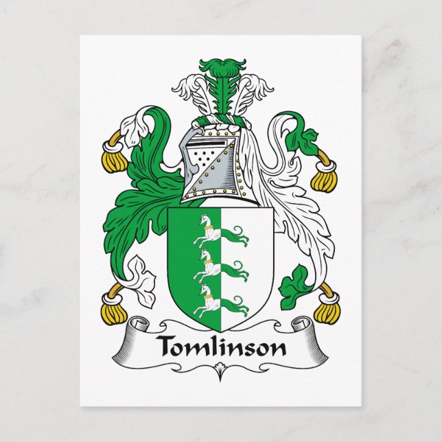 Carte Postale La crête de famille Tomlinson (Devant)