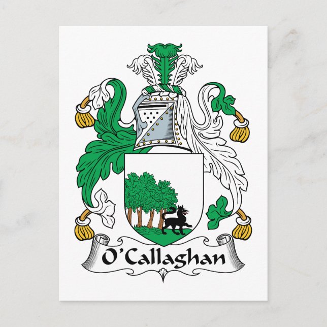 Carte Postale La crête de la famille O'Callaghan (Devant)