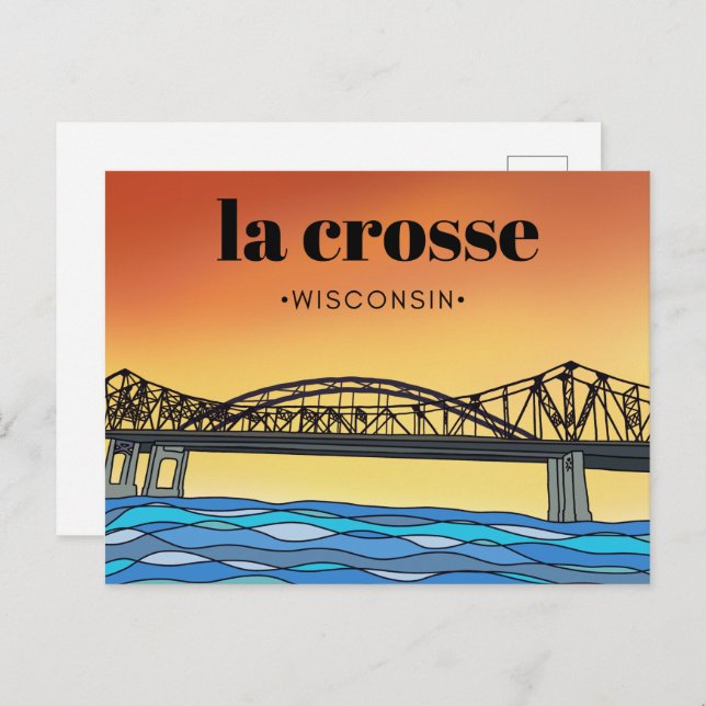 Carte postale La Crosse (Devant / Derrière)