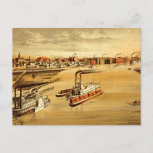 Carte Postale La Crosse, Wisconsin (1873)